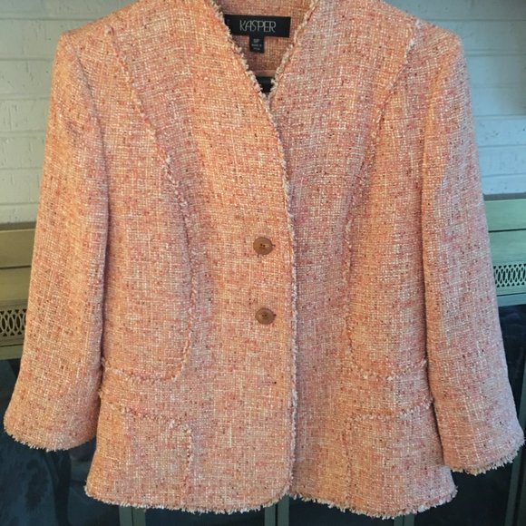 Petite Salmon Colored Suit - Picture 4 of 5